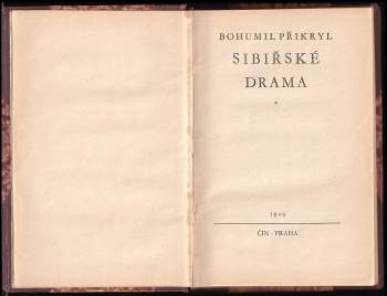 Bohumil Přikryl: Sibiřské drama
