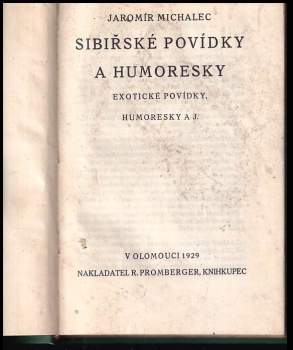 Jaromír Michalec: Sibiřské povídky a humoresky