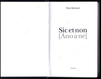 Pierre Abélard: Sic et non
