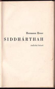 Hermann Hesse: Siddhárthah