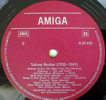 Sidney Bechet: Sidney Bechet (1932 - 1941)