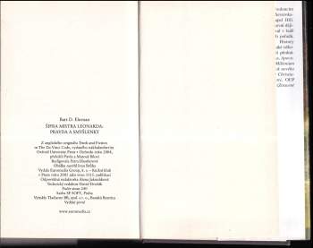 Bart D Ehrman: Šifra mistra Leonarda