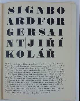 Jiří Kolář: Signboard for Gersaint