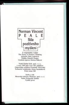 Norman Vincent Peale: Síla pozitivního myšlení