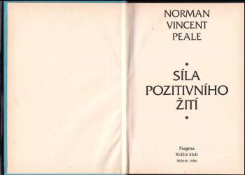 Norman Vincent Peale: Síla pozitivního žití
