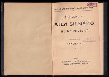 Jack London: Síla silného a jiné povídky