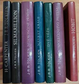 J. R. R Tolkien: KOMPLET 7X TOLKIEN Hobit, aneb, Cesta tam a zase zpátky +  Společenstvo prstenu + Dvě věže +  Návrat krále +  Silmarillion + Nedokončené příběhy Númenoru a Středozemě + J.R.R. Tolkien - životopis