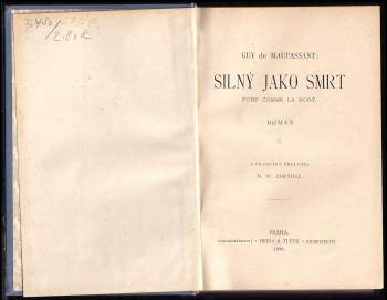 Guy de Maupassant: Silný jako smrt
