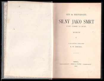 Guy de Maupassant: Silný jako smrt
