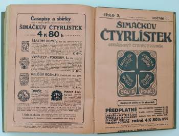 Šimáčkův čtyřlístek, KOMPLETNÍ ROČNÍKY II, III,  IV