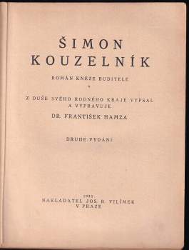 František Hamza: Šimon kouzelník