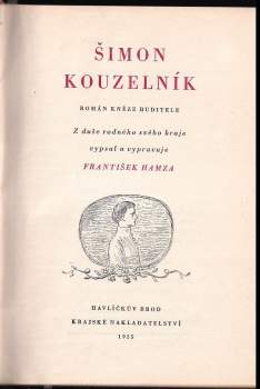 František Hamza: Šimon kouzelník