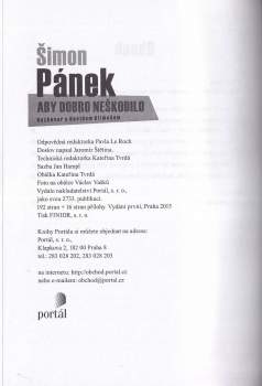 Jaromír Štětina: Šimon Pánek - aby dobro neškodilo