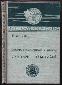 Šimon Lomnický z Budče: Šimona Lomnického z Budče Vybrané rýmování