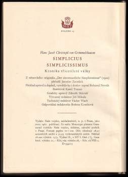 Hans Jakob Christoffel von Grimmelshausen: Simplicius Simplicissimus