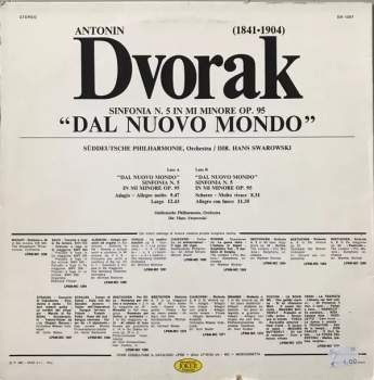 Antonín Dvořák: Sinfonia N. 5 In Mi Minore Op. 95 ”Dal Nuovo Mondo”