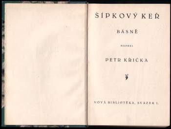 Petr Křička: Šípkový keř