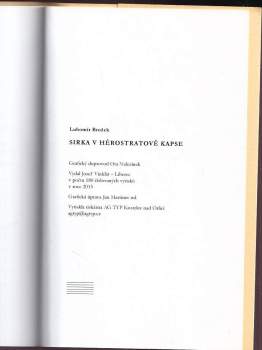 Lubomír Brožek: Sirka v Hérostratově kapse