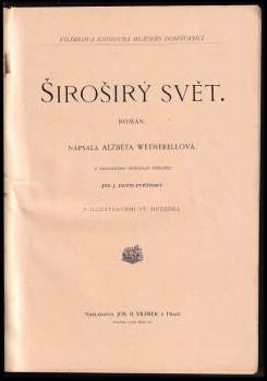 Susan Warner: Široširý svět
