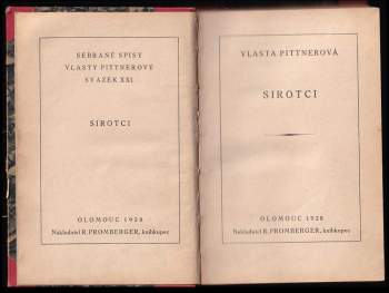 Vlasta Pittnerová: Sirotci