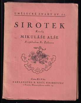 František Žákavec: Sirotek: kresby k sirotku