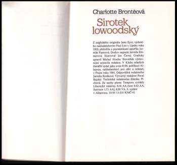 Charlotte Brontë: Sirotek lowoodský