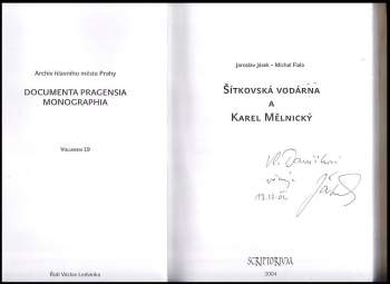 Jaroslav Jásek: Šítkovská vodárna a Karel Mělnický