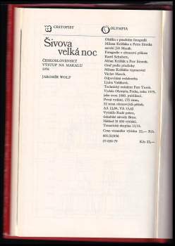 Jaromír Wolf: Šivova velká noc