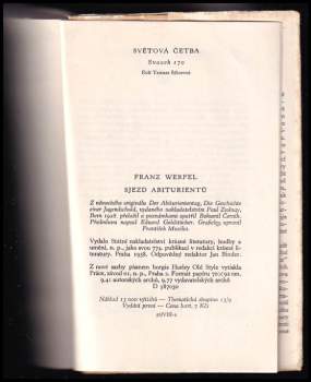 Franz Werfel: Sjezd abiturientů