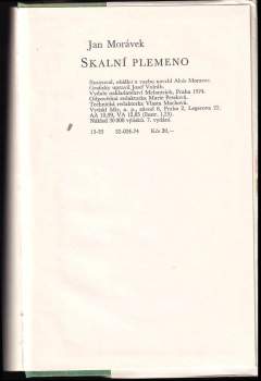 Jan Morávek: Skalní plemeno