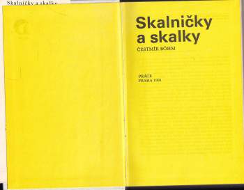 Čestmír Böhm: Skalničky a skalky