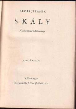 Alois Jirásek: Skály