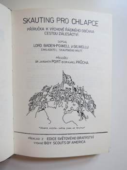 Baden-Powell of Gilwell: Skauting pro chlapce