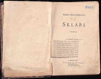 Karel Klostermann: Skláři