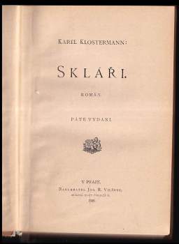 Karel Klostermann: Skláři
