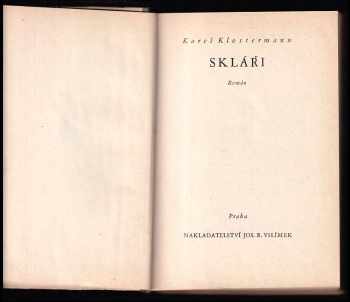 Karel Klostermann: Skláři