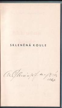Olga Scheinpflugová: Skleněná koule