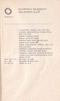 Dashiell Hammett: Skleněný klíč