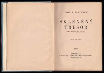 Edgar Wallace: Skleněný tresor