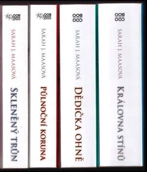 Sarah J Maas: Skleněný trůn 1. - 4. díl KOMPLET: Skleněný trůn + Půlnoční koruna + Dědička ohně + Královna stínů