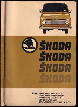 Škoda 1203 VAN, MINIBUS, AMBULANCE, COM, ROL