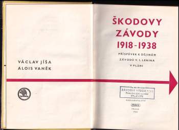 Václav Jíša: Škodovy závod 1918-1938