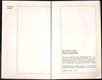 Vladimír Urban: Škola ovocnáře