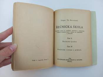 Edgar Theodor Havránek: Škola řečnická Část 1+2