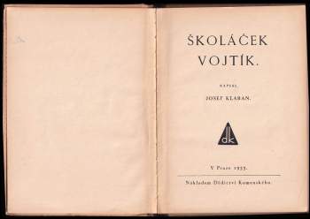 Josef Klaban: Školáček Vojtík