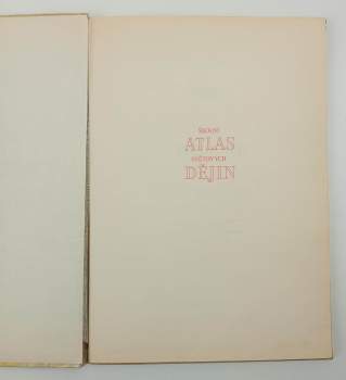 Školní atlas světových dějin
