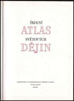 Školní atlas světových dějin