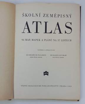 Karel Kuchař: Školní zeměpisný atlas