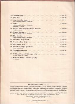 Karel Kuchař: Školní zeměpisný atlas