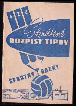 Štefan Šolty: Skrátené rozpisy tipov Športky a Sazky